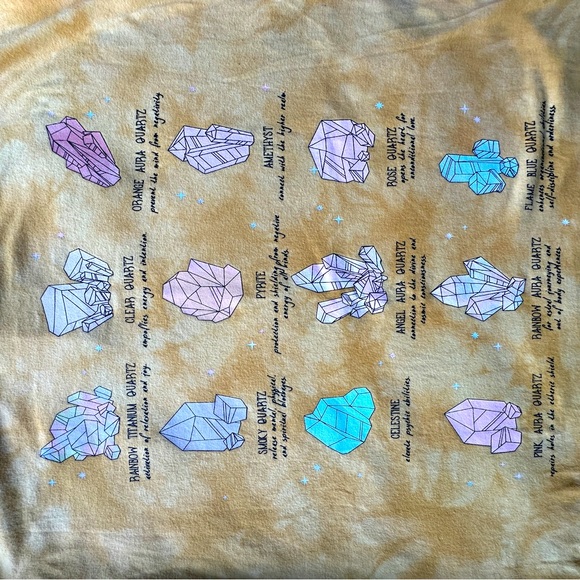 Fith Sun Rock and Gem Stone Wash/ Tie-Dye long Sleeve T-Shirt ( XL) - Picture 10 of 10